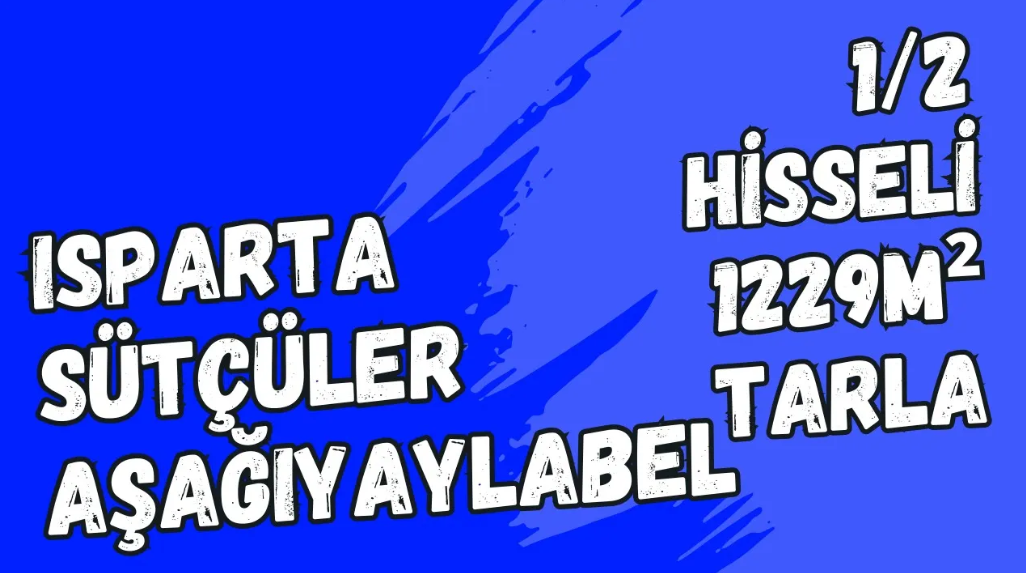 ISPARTA SÜTÇÜLER AŞAĞIYAYLABEL'DE 1/2 HİSSELİ 1229M² TARLA - ISPARTA SÜTÇÜLER fotoğraf 9